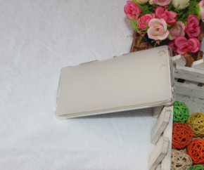 Силиконов гръб ТПУ мат за Sony Xperia M5 / Xperia M5 Dual бял прозрачен